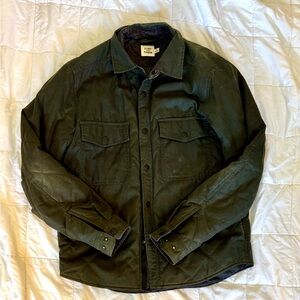 Flint and Tinder Waxed Cotton insulated shirt Jacket- Small